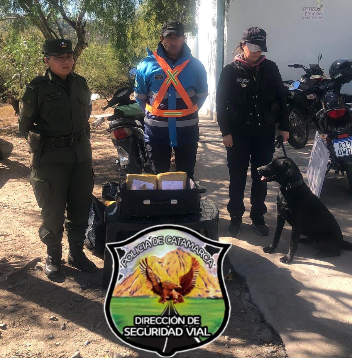 Secuestran 5 kilos de Marihuana en el Puesto caminero El Portezuelo