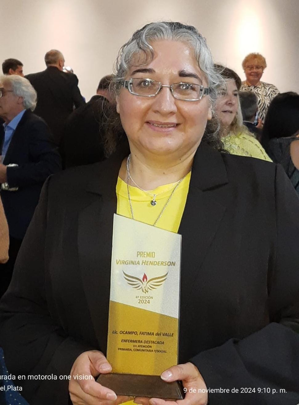 Enfermera catamarqueña ganadora de un premio Virginia Henderson