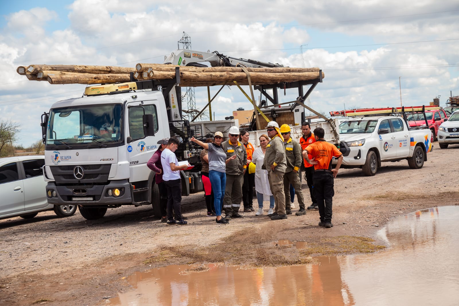 Asistencia integral tras el temporal en Telaritos